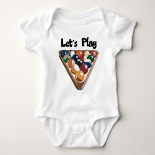 Gelassen uns Billard spielen Baby Strampler