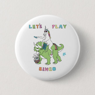 Gelassen uns Bingounicorn-Reitdinosaurier spielen Button