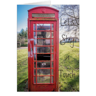 Gelassen uns bleibe Sie in der Touch