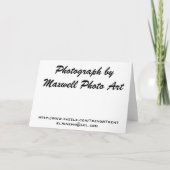 Gelassen uns das Mittagessen tun! Karte (Rückseite)