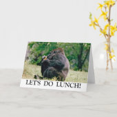 Gelassen uns das Mittagessen tun! Karte (Gelbe Blume)