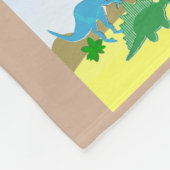 Gelassen uns, Dinosaurier-Zahlen zu zählen lernen Fleecedecke (Ecke)