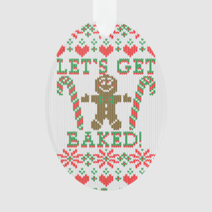 Gelassen uns erhalten Sie backte das Ornament