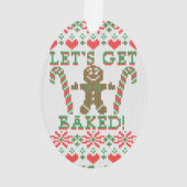 Gelassen uns erhalten Sie backte das Ornament (Rückseite)