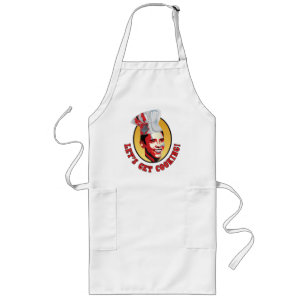 Gelassen uns erhalten Sie das Kochen - Barack Lange Schürze