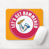 Gelassen uns erhalten Sie gehämmert Mousepad (Mit Mouse)