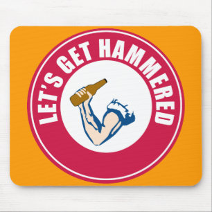 Gelassen uns erhalten Sie gehämmert Mousepad