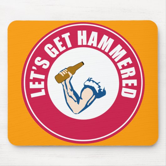 Gelassen uns erhalten Sie gehämmert Mousepad (Vorne)