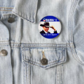 Gelassen uns es wiederholen! Cowboy Barack Obama Button (Beispiel)