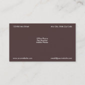 Gelassen uns essen Sie Geschäfts-Karte in der Kiwi Visitenkarte (Rückseite)