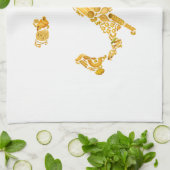 Gelassen uns essen Sie - italienisches Handtuch (Gefaltet)