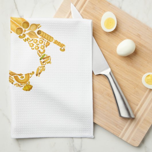 Gelassen uns essen Sie - italienisches Handtuch (Viertel Falte)