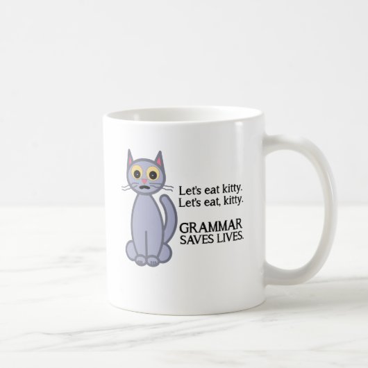Gelassen uns essen Sie Kitty Kaffeetasse (Rechts)