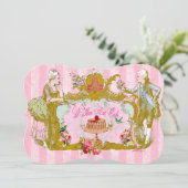 Gelassen uns essen Sie Kuchen-Party Einladungen (Stehend Vorderseite)