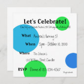 Gelassen uns feiern Sie einladen Einladung (Vorne/Hinten)