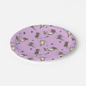 Gelassen uns feiern Sie mit unserem Freundotter! Pappteller (Schrägansicht)