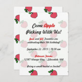 Gelassen uns gehen Apple-Sammeln! Einladung (Vorne/Hinten)