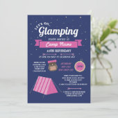 Gelassen uns gehen Glamping Einladung (Stehend Vorderseite)