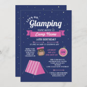 Gelassen uns gehen Glamping Einladung (Vorne/Hinten)