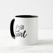 Gelassen uns gehen Reise Tasse (Vorderseite Links)