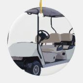 Gelassen uns gehen Sie Golf zu spielen Keramik Ornament (Hinten)