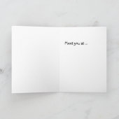 Gelassen uns gehen Sie zur glücklichen Stunde! Karte (Innenseite)