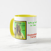 Gelassen uns gehen Sie zurück in Zeit! Zwei-Ton Tasse (Vorderseite Links)