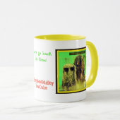 Gelassen uns gehen Sie zurück in Zeit! Zwei-Ton Tasse (VorderseiteRechts)