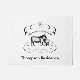 Gelassen uns gelangen Sie zurück an unsere Schafe Fußmatte