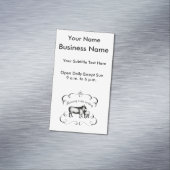 Gelassen uns gelangen Sie zurück an unsere Schafe Magnetische Visitenkarte (Beispiel)