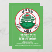 Gelassen uns Golf-Einladung spielen Einladung (Vorne/Hinten)