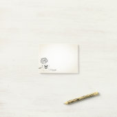 Gelassen uns im neuen Jahr schellen Post-it Klebezettel (Auf Schreibtisch)