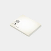 Gelassen uns im neuen Jahr schellen Post-it Klebezettel (angewinkelt)