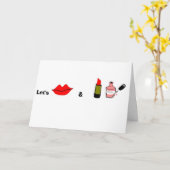 Gelassen uns küssen und Make-up Karte (Gelbe Blume)