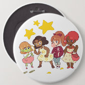 Gelassen uns lösen Sie das Geheimnis Button (Vorne & Hinten)