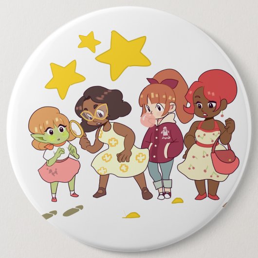 Gelassen uns lösen Sie das Geheimnis Button (Vorderseite)