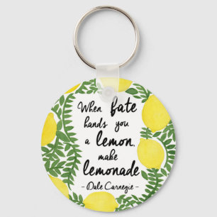 Gelassen uns machen Sie Limonade Schlüsselanhänger
