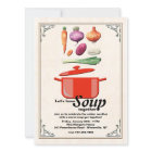 Gelassen uns machen Sie Suppen-Einladung