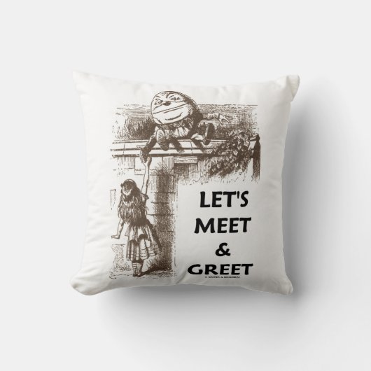 Gelassen uns Märchenland Alice Humpty Dumpty Kissen (Vorderseite)