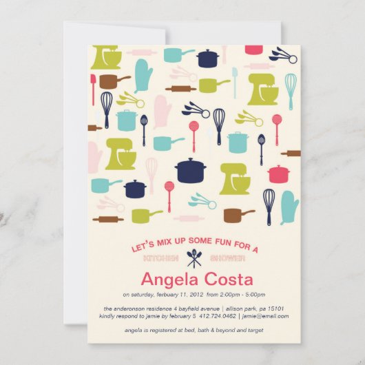 Gelassen uns mischen Sie oben etwas Spaß - Einladung (Vorderseite)