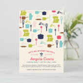 Gelassen uns mischen Sie oben etwas Spaß - Einladung (Stehend Vorderseite)