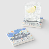 Gelassen uns nach Amsterdam übersiedeln Steinuntersetzer (Seitenansicht)