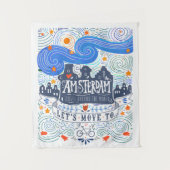 Gelassen uns nach Amsterdam übersiedeln Wandteppich (Vorderseite)