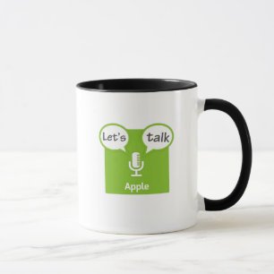 Gelassen uns Podcasts-Tasse sprechen Tasse