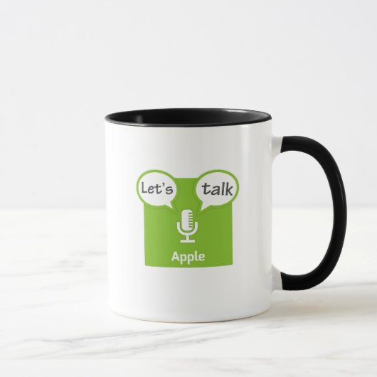 Gelassen uns Podcasts-Tasse sprechen Tasse (Rechts)