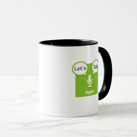 Gelassen uns Podcasts-Tasse sprechen Tasse (VorderseiteRechts)