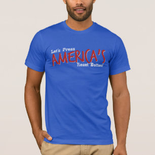 Gelassen uns Reset-Taste drücken Amerikas - T - T-Shirt