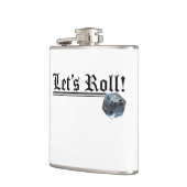 Gelassen uns rollen! Flasche Flachmann (Links)