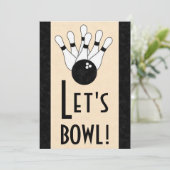 Gelassen uns rollen Geburtstags-Party Einladung (Stehend Vorderseite)