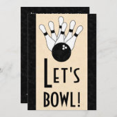 Gelassen uns rollen Geburtstags-Party Einladung (Vorne/Hinten)